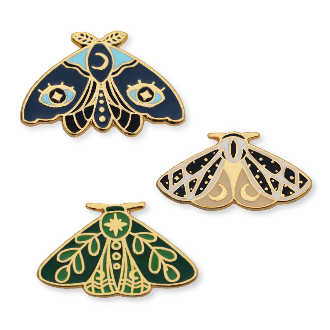 FURE Mystic Butterfly Enamel Pins - Set of 3 Multi-colour Metal Enamel Pins for Men & Women (B0D7TMQZNF) Amazon Price History, Amazon Price Tracker