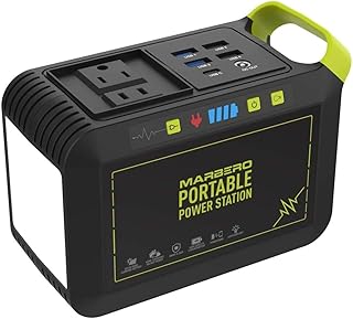 88Wh Portable Power Station, 24000mAh Camping Solar Generators Lithium Battery Power Supply with 110V/80W(Peak 120W) AC Ou...