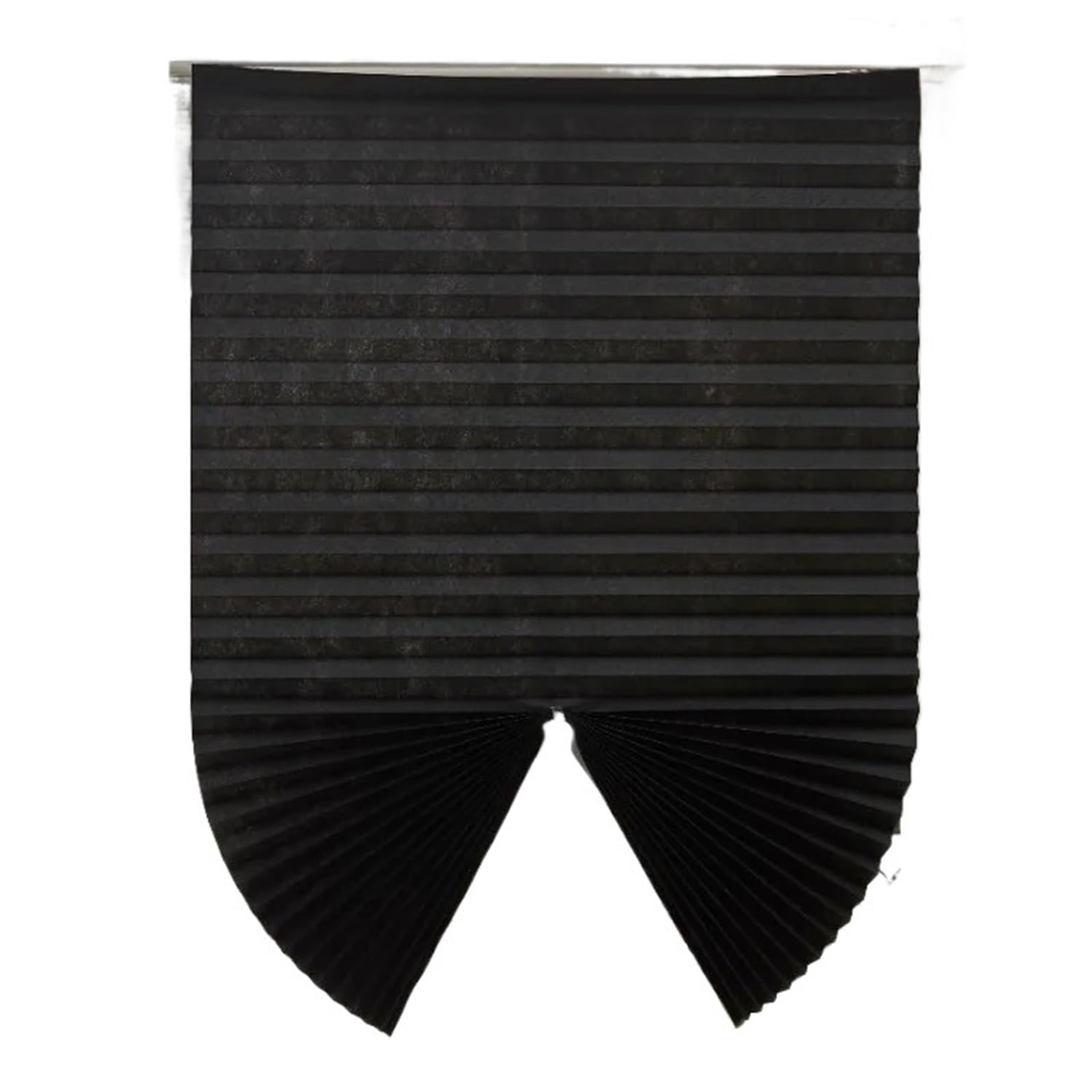 Self Adhesive Blinds Self Adhesive Pleated Blinds For Window Cordless No Drill Fabric Blinds Home Blackout Shades(60x180cm,Semi-shading black)