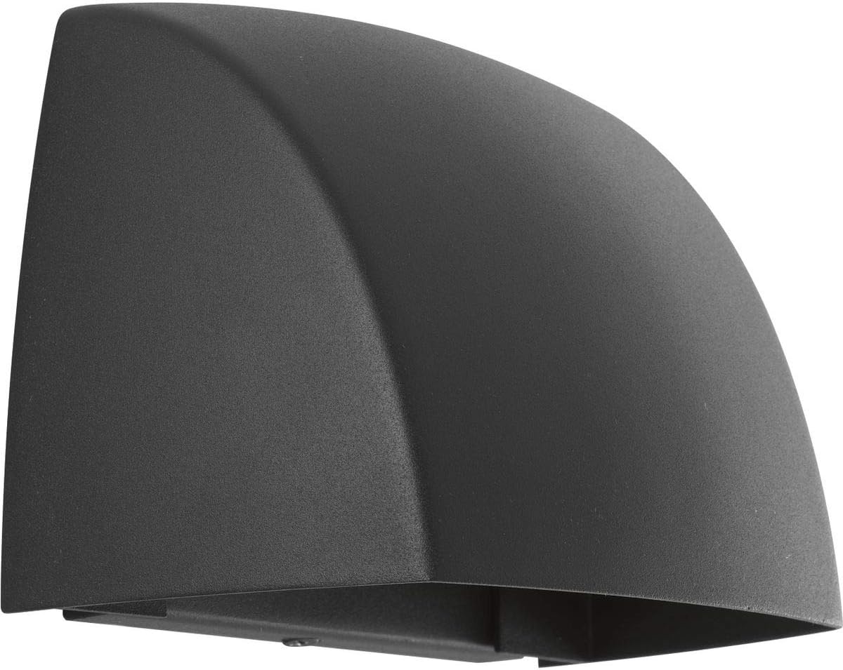 Progress Lighting Cornice Collection One-Light LED Wall Sconce, Black, 4.75x5.25x5.25