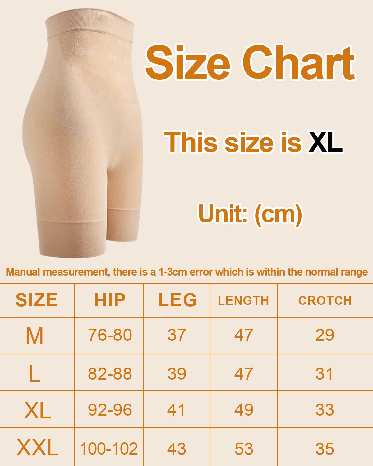 HSIXHAF Bragas Embarazada Cintura Alta Pantalon Antirozaduras Mujer Verano Ropa Interior Premamá - Beige/XL — view 7