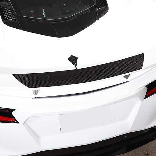 Miniatura 3 de Calcomanías de alerón C8 de fibra de carbono real, 1 unidad compatible con Corvette C8 Stingray 2020 2021 2022 2023