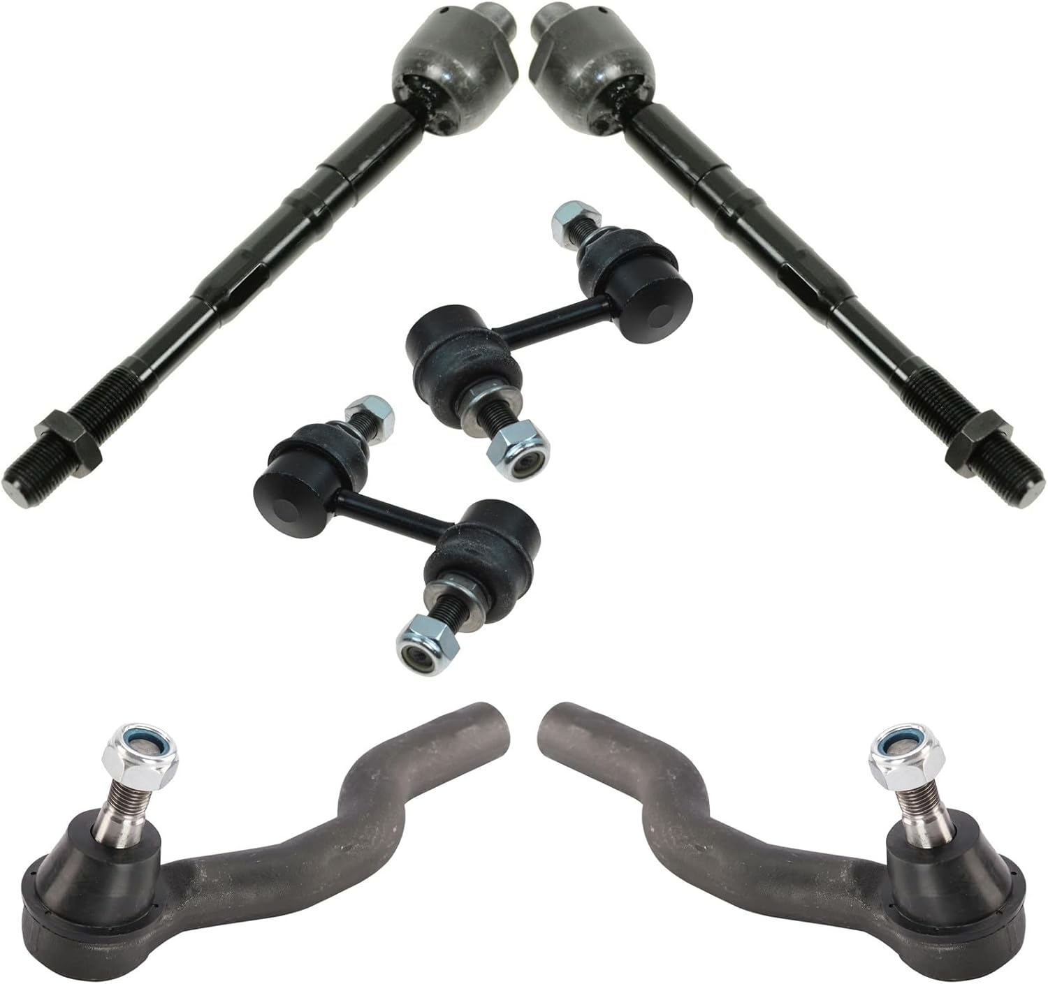 Front Steering & Suspension Kit Sway Bar Stabilizer Link Tie Rod Compatible with 2004-2013 INFINITI QX56 2014-2022 QX80 2005-2022 Nissan Armada 2004 Pathfinder Armada 2004-2015 TITAN