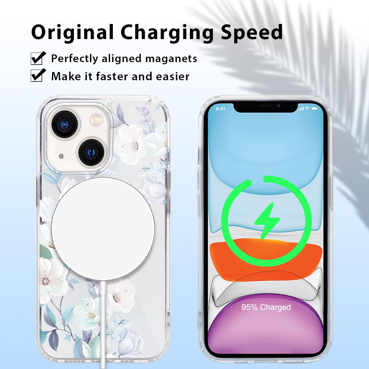 Custodia Per IPhone 13 Mini Con Pellicola Vetro Temperato | Cover Trasparente Antiurto E Protettiva