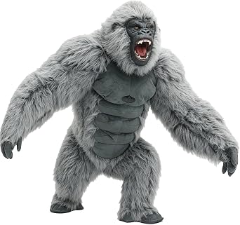 8.5ft Giant Inflatable Gorilla Costume for Adults Funny Blow Up Ape Mascot Suit Halloween Cosplay Fancy Outfit