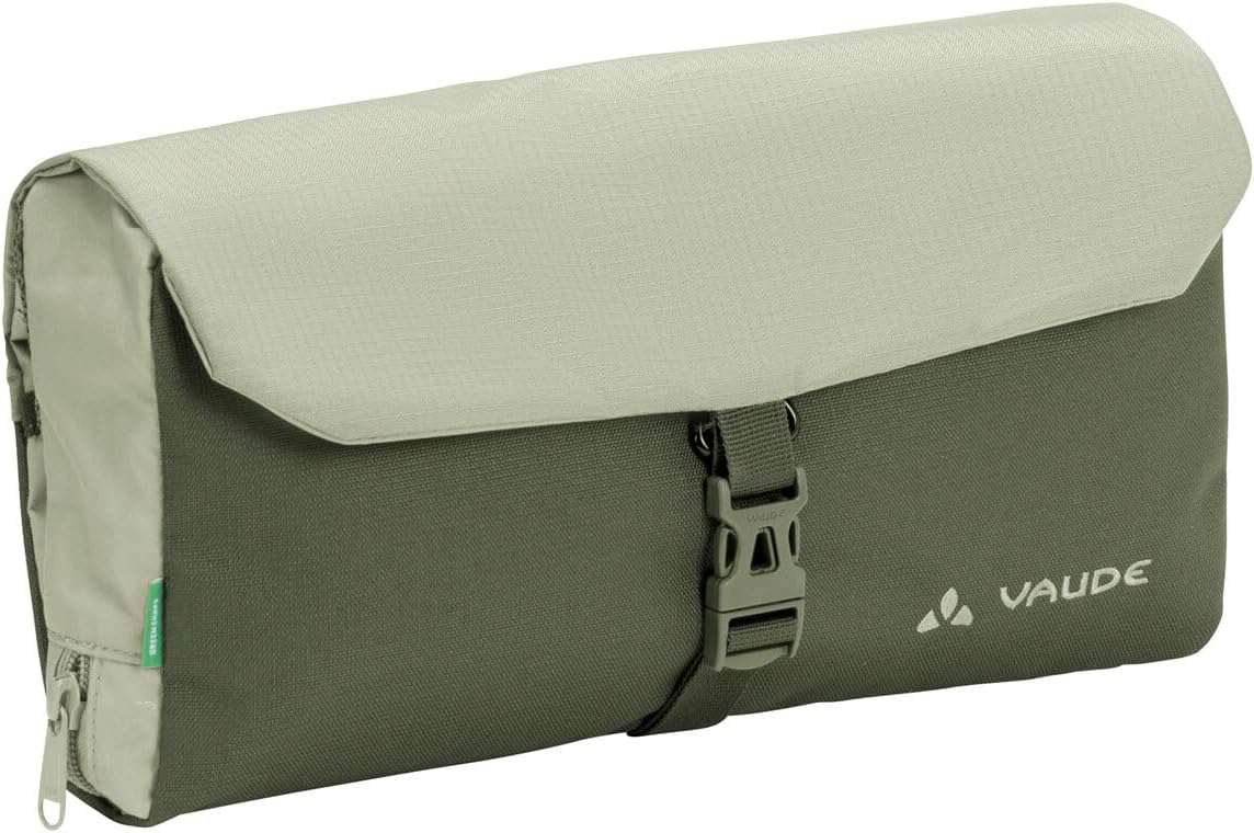 VAUDE WegaWrap Hanging Toiletry Bag – Green – Travel/Makeup Storage on the Go