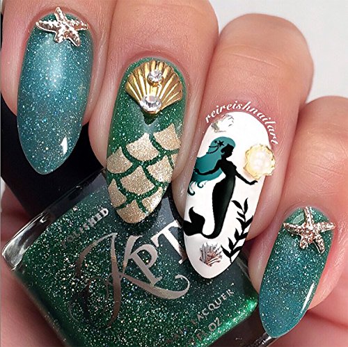 Nautical Nail Art Waterslide Decals Set #2 - Fishing Lures, Mermaids And More! - Salon Quality!! #TOP2