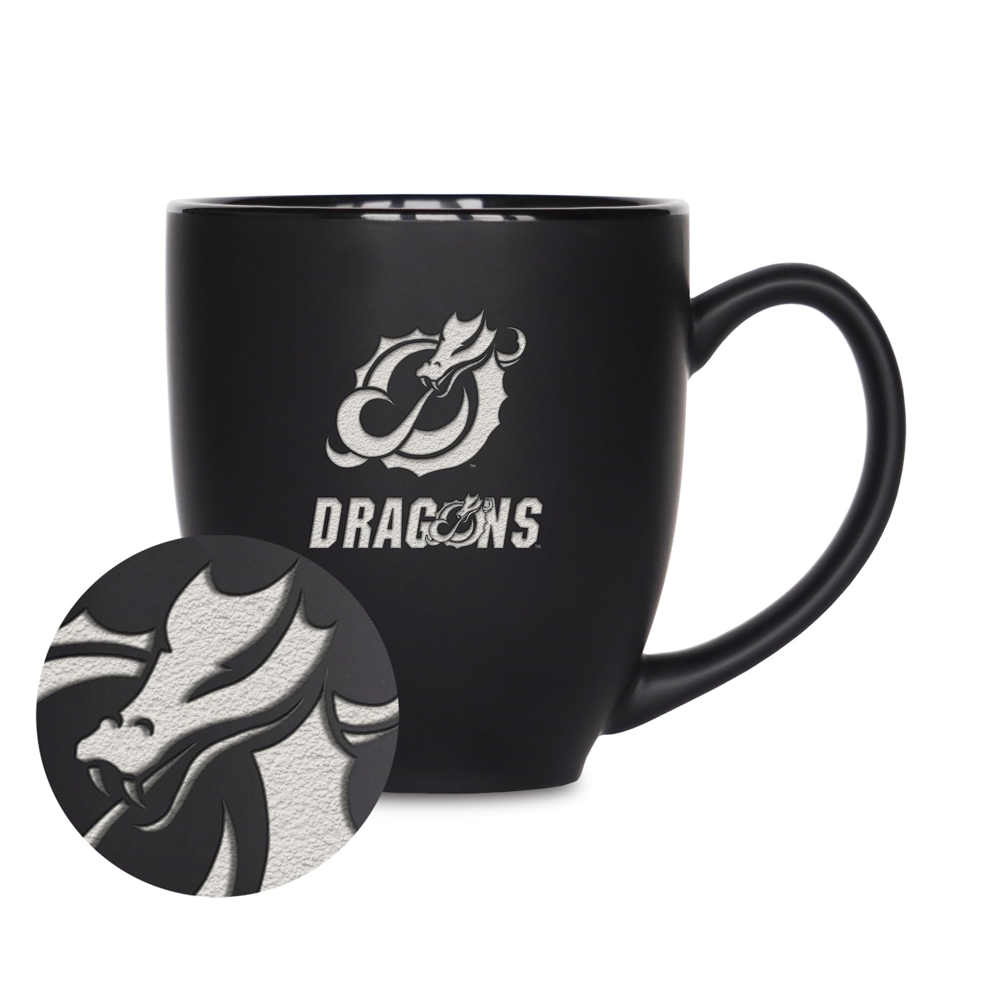 Tasse en céramique gravée au laser avec finition mate Rico Industries NCAA Moorhead