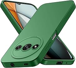 Tenphone Case for Xiaomi Redmi A3, Redmi A3 (2024), Soft Silicone Protective Case, Shockproof Cover with Camera Protection, Compatible with TPU (Green, Redmi A3)