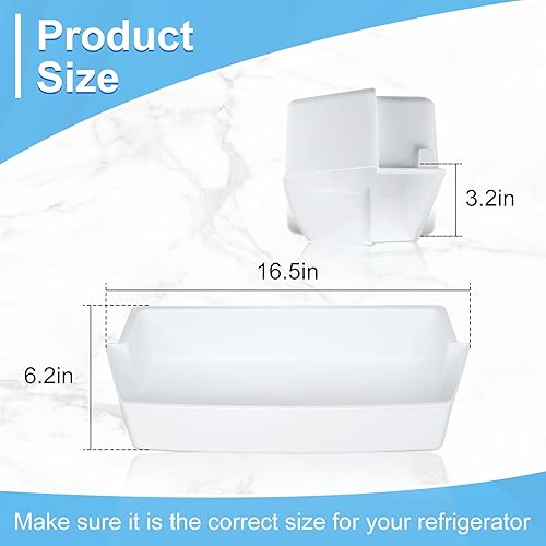 Miniatura 2 de 2187172 Estante para puerta de refrigerador compatible con estantes de repuesto Frigidaire Whirlpool Amana Estate AP6006028, 2187194, AP3853103,