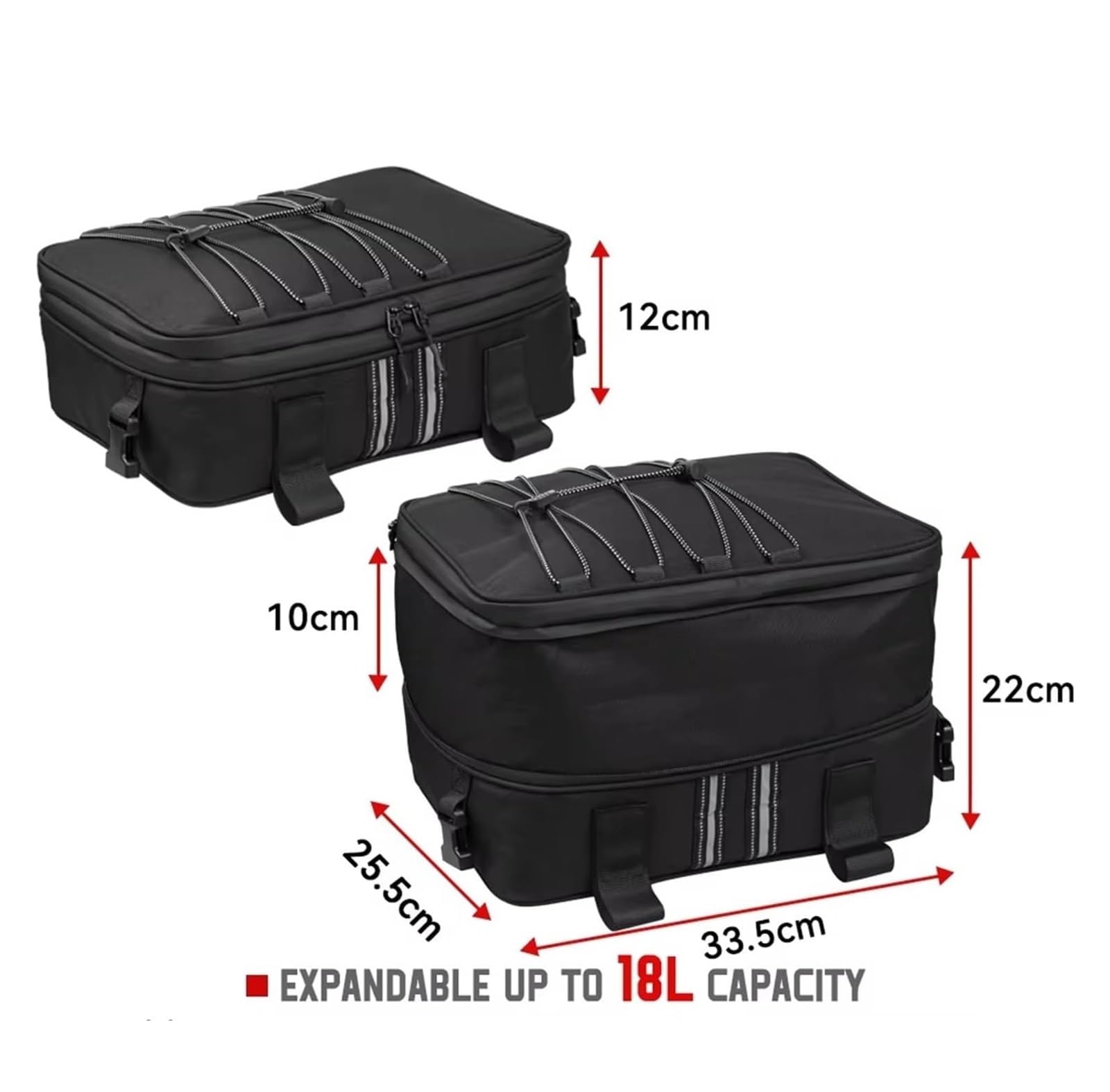 Moto Paraurti Borsa per BMW per R 1200 per GS per Adventure Moto Borsa da Sella Impermeabile Multifunzionale per Bagagli(3 Bags - a Set)