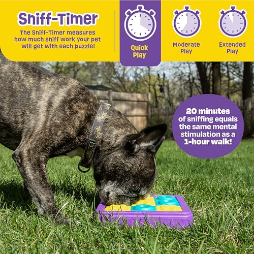 Juego de inteligencia Brightkins Puzzle Tic-TAC-Toe con 9 compartimentos para perros 5
