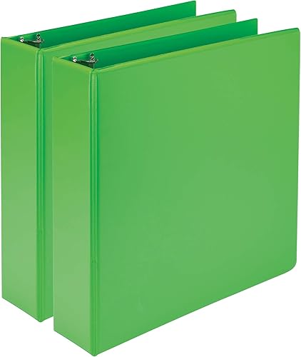 Miniatura 51 de Samsill Anillo redondo duradero de 3 pulgadas a base de plantas, fabricado en EE. UU., carpeta de visualización, ecológico, certificado de base