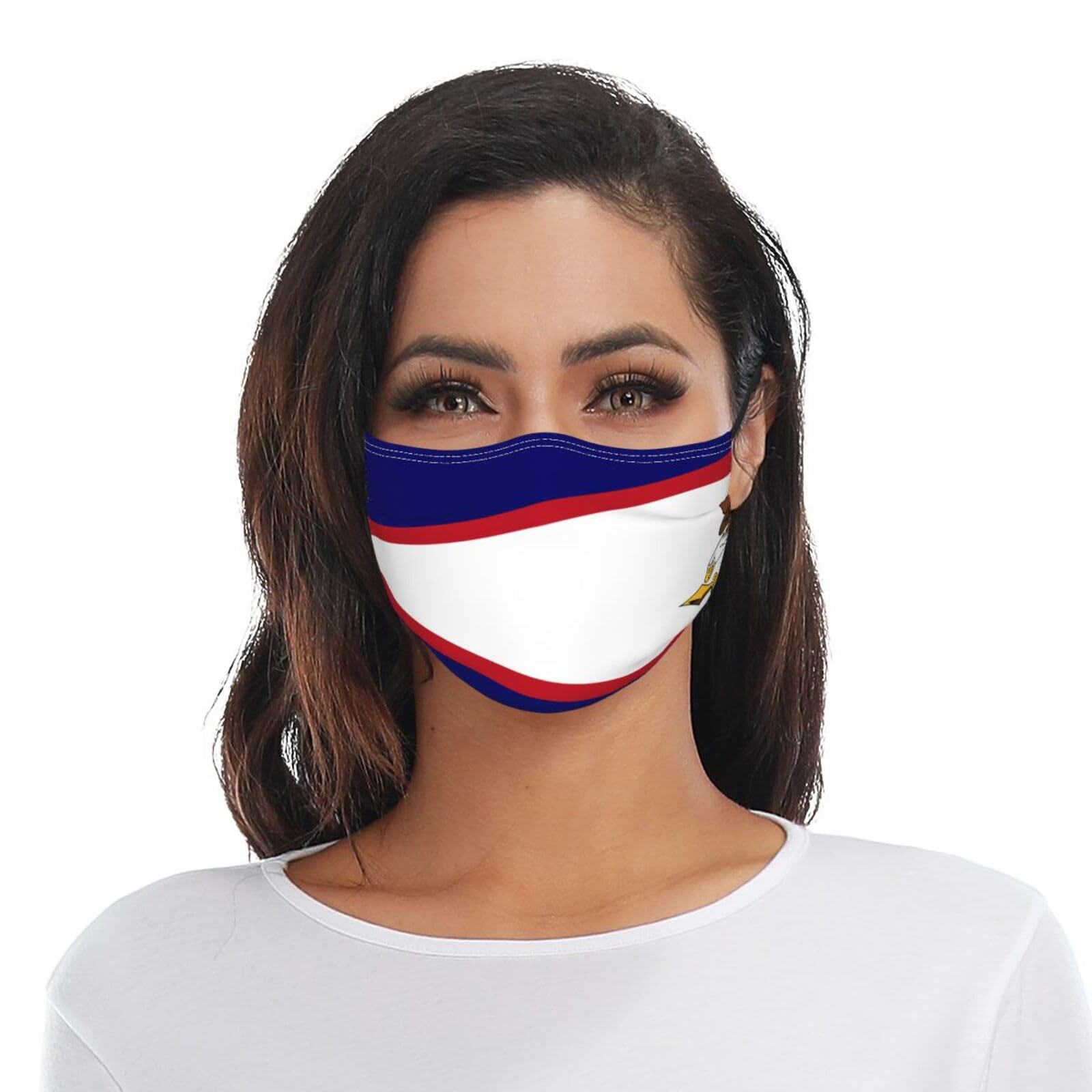 American Samoa Flag Adult Dust Mask Adjustable Dust Face with 2 Filter11