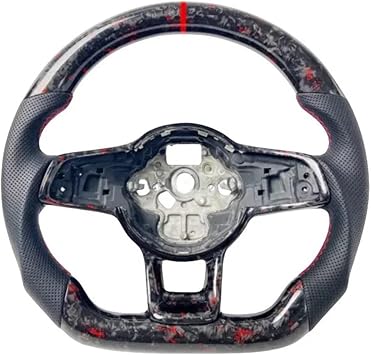 Carbon Fiber Steering Wheel Compatible With VW Golf R MK7 GTI R Golf GTD R 2015+