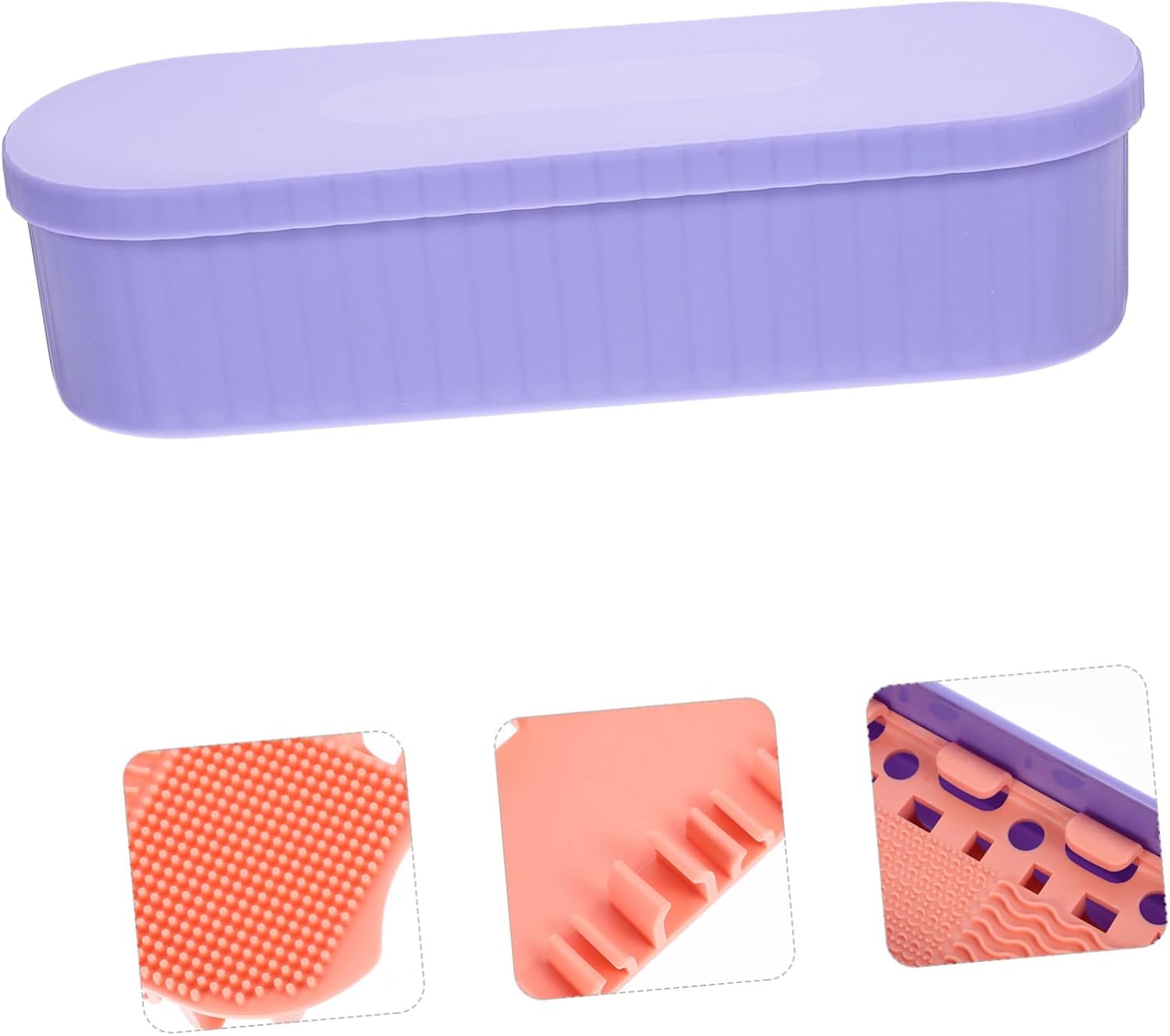 Box Makeup Brush Cleaner Box Compact Drying Holder for Cleaning Eye Shadow Blusher Brushes Portable Elegant present for Women image 3