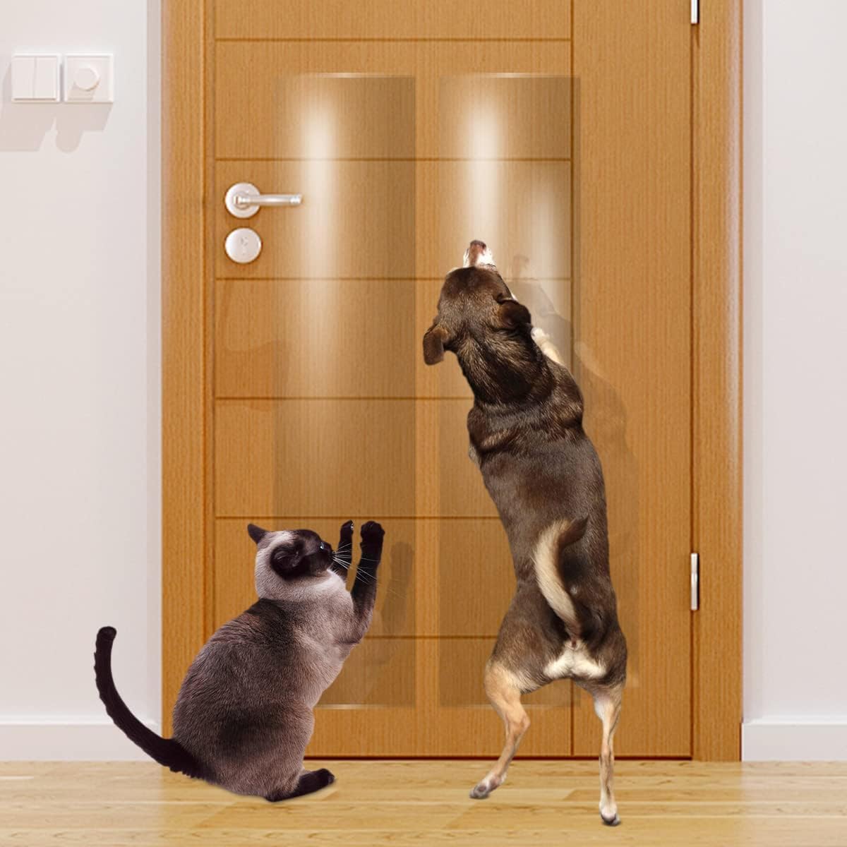 Door Scratch Protector, Protect Your Furniture Wall Door Cover Scratch Shield Guard for Dog Cat Scratching (30 x 200 cm)-image-49