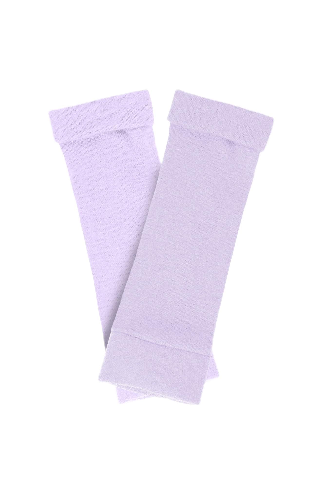 Turtle Doves 100% Recycled Cashmere Fingerless Gloves Lilac