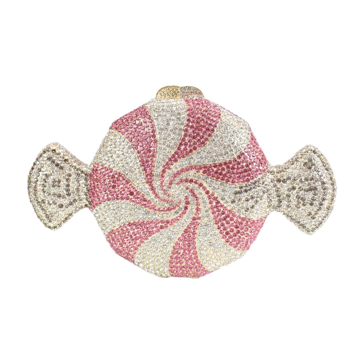 Candy Shape Clutch Purse Shining Crystal Evening Bags Luxury Rhinestone Handbags for Prom Cocktail Party