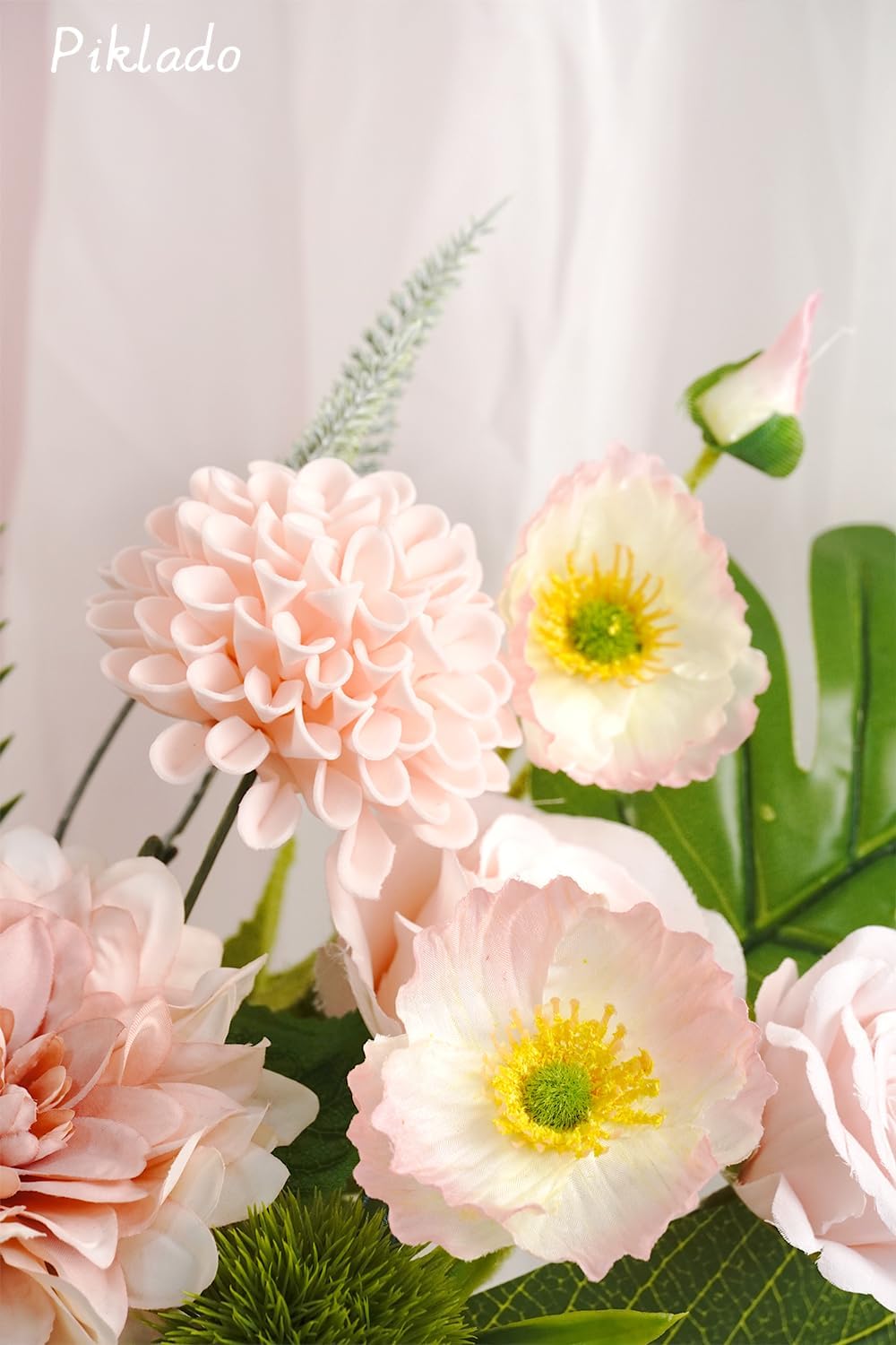 Artificial Wedding Dahlia Flowers 25 pcs Fake Roses with Stem for DIY Wedding Decor Centerpieces Arrangements Bouquets (Shades of Pink) - Image 7