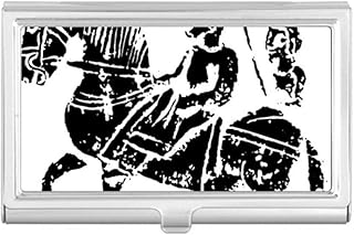 China Wei Jin Dynasties Horse Riding Pattern Business Card Holder Case Pocket Box Wallet