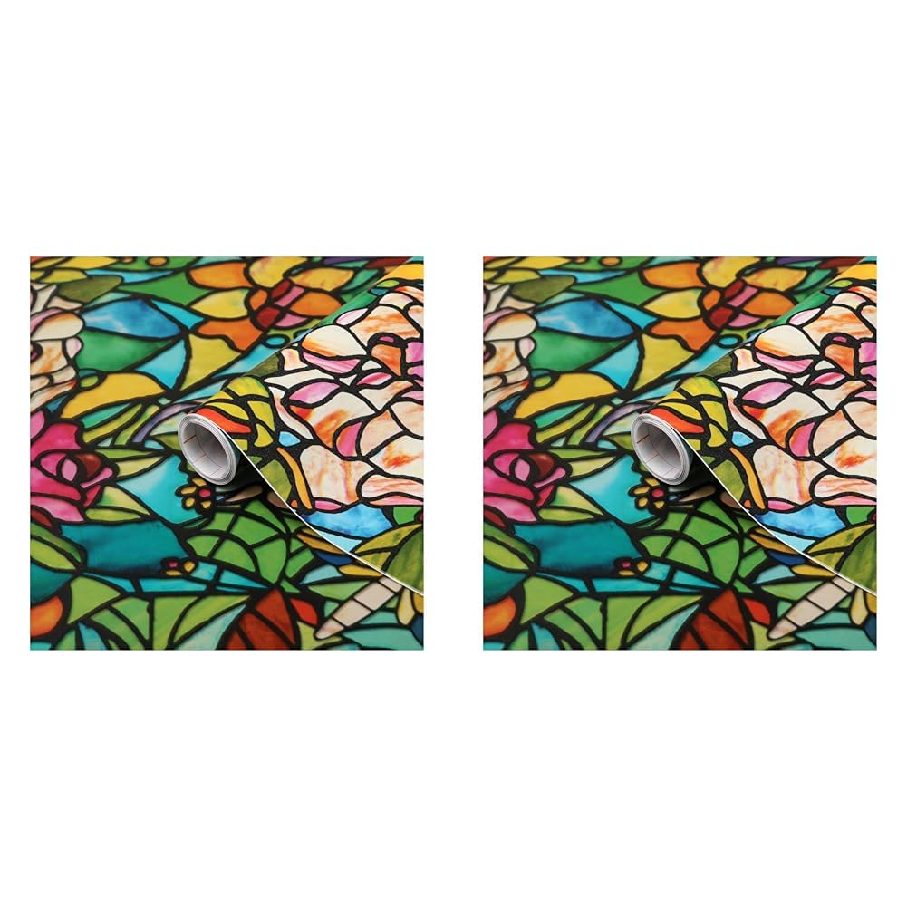 d-c-fix346-0647 self-Adhesive Window Film Tulia 17.7'' x 78.7" (Pack of 2)