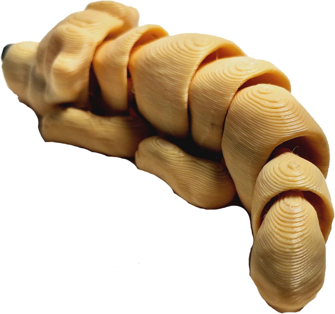 Flexibabies Cute Mini Puppy Fully Articulated 3D Printed 3.5" Baby Dog Fidget Toy & Accessories (Golden Retriever)