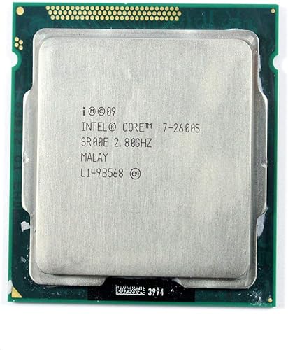 Intel Core i7-2600S 2.8 GHz Quad-Core Socket de procesador de CPU de escritorio LGA1155 SR00E (renovado)