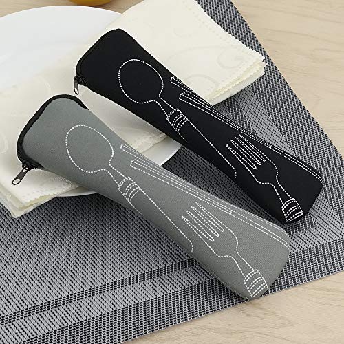 Begale 4-Set Stainless Steel Camping Flatware For Student, Traveling Knives Forks Spoons With Case #TOP3