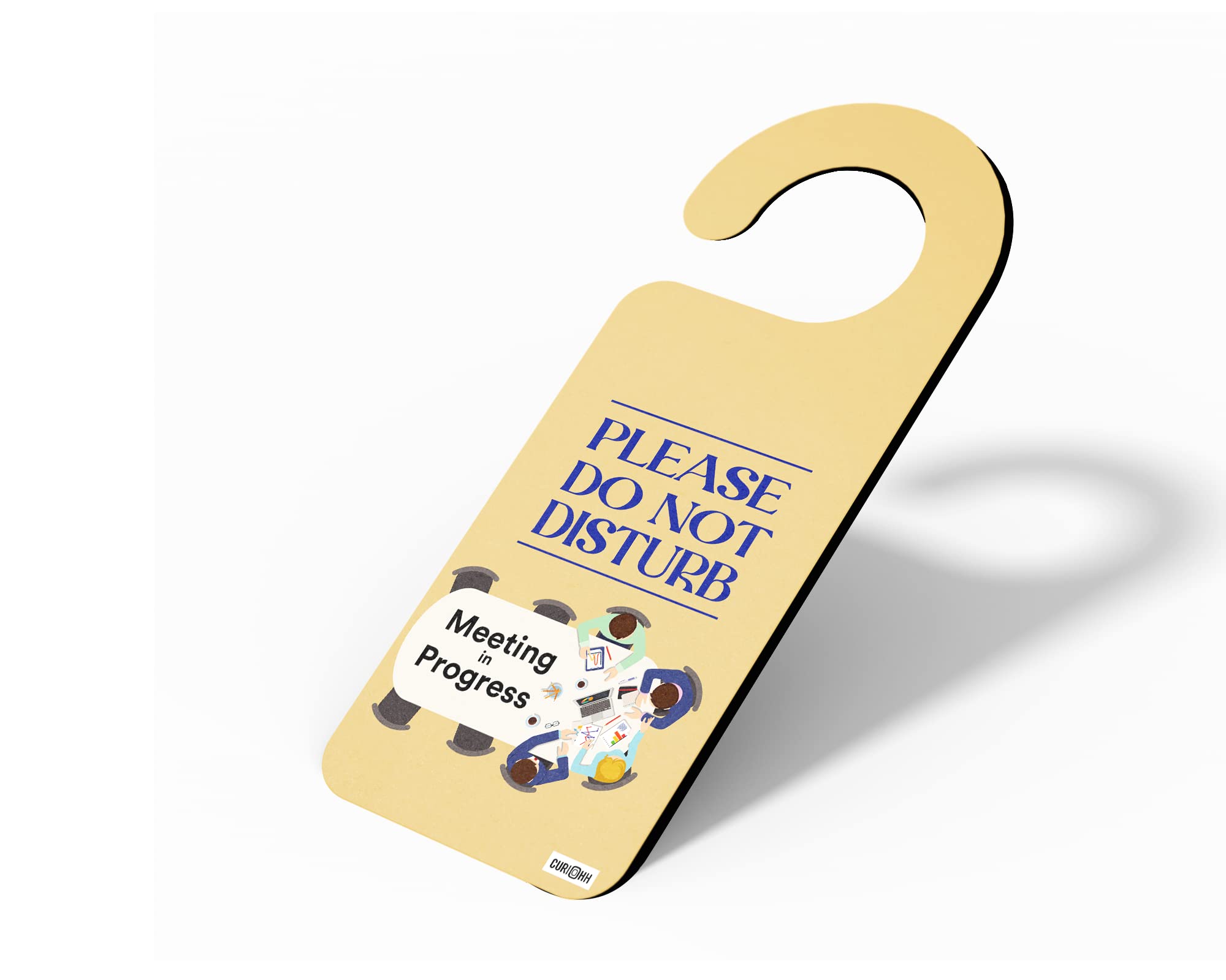 Meeting in Progress | Door Sign/Door Knob Tag (Pack of 1,9X4 inches, MDF Wooden Material) (B0B9GJ736W) Amazon Price History, Amazon Price Tracker