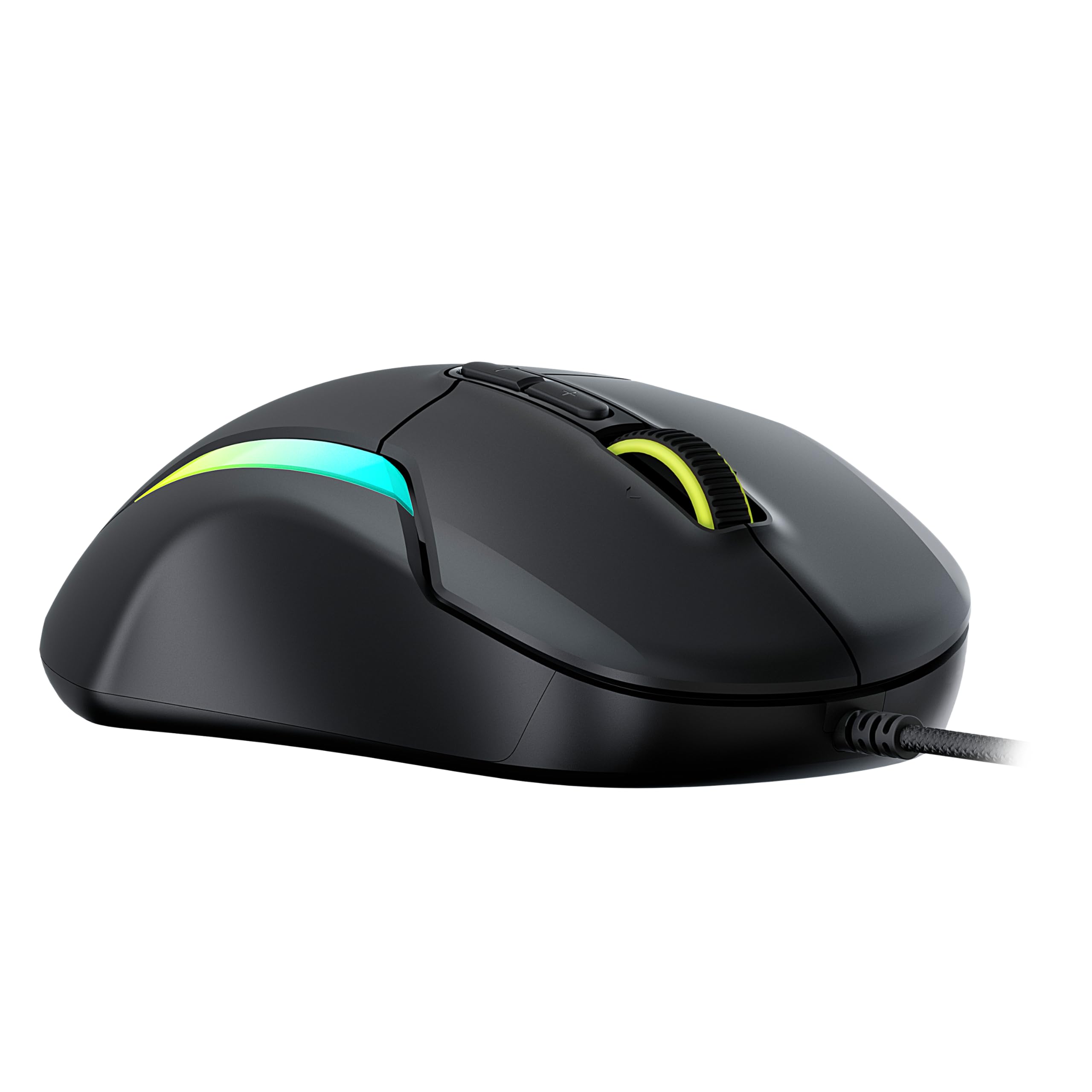 Turtle Beach Kone II Ergonomische RGB-Gaming-Maus, 26K DPI Optischer Sensor, optische Schalter, 23 programmierbare Funktionen, Schwarz