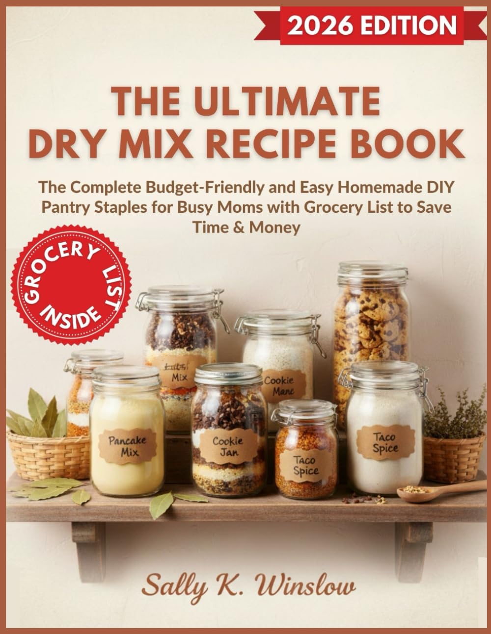 The Ultimate Dry Mix Recipe Book: The Complete Budget-Friendly and Easy Homemade DIY Pantry Staples for Busy Moms with Grocery List to Save Time &