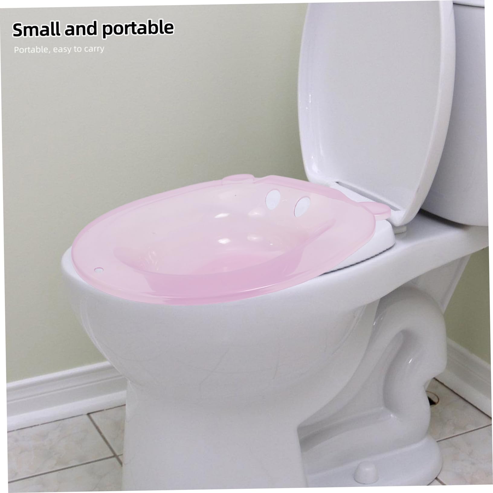 SEWOART Transparent Bidet Pregnant Soak Pan Bathroom Essentials Toilet Washing Basin Elderly Bath Bowl Toilet Tub Basin Unisex Sitz Bath Seat Squat Sitz Bath Elderly Sitz Bath Pp Pink