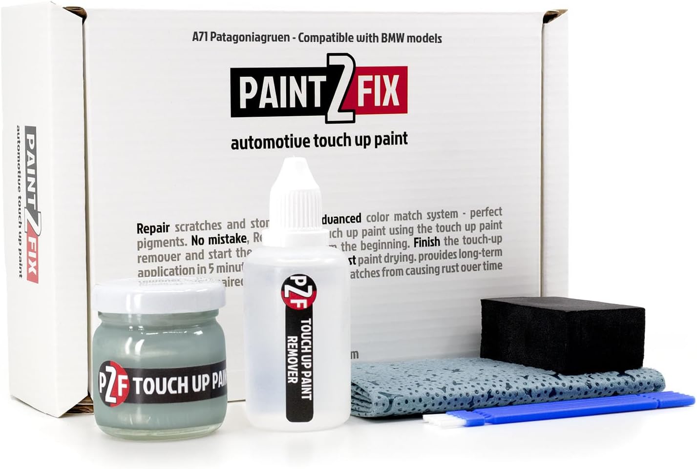 A71 Patagoniagruen Touch-Up Paint & Scratch Repair Kit for BMW Models - 1.35 fl oz (35 ml)