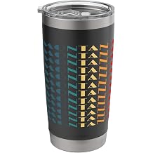 Montana State Vintage Retro Colors Montana Stainless Steel Insulated Tumbler