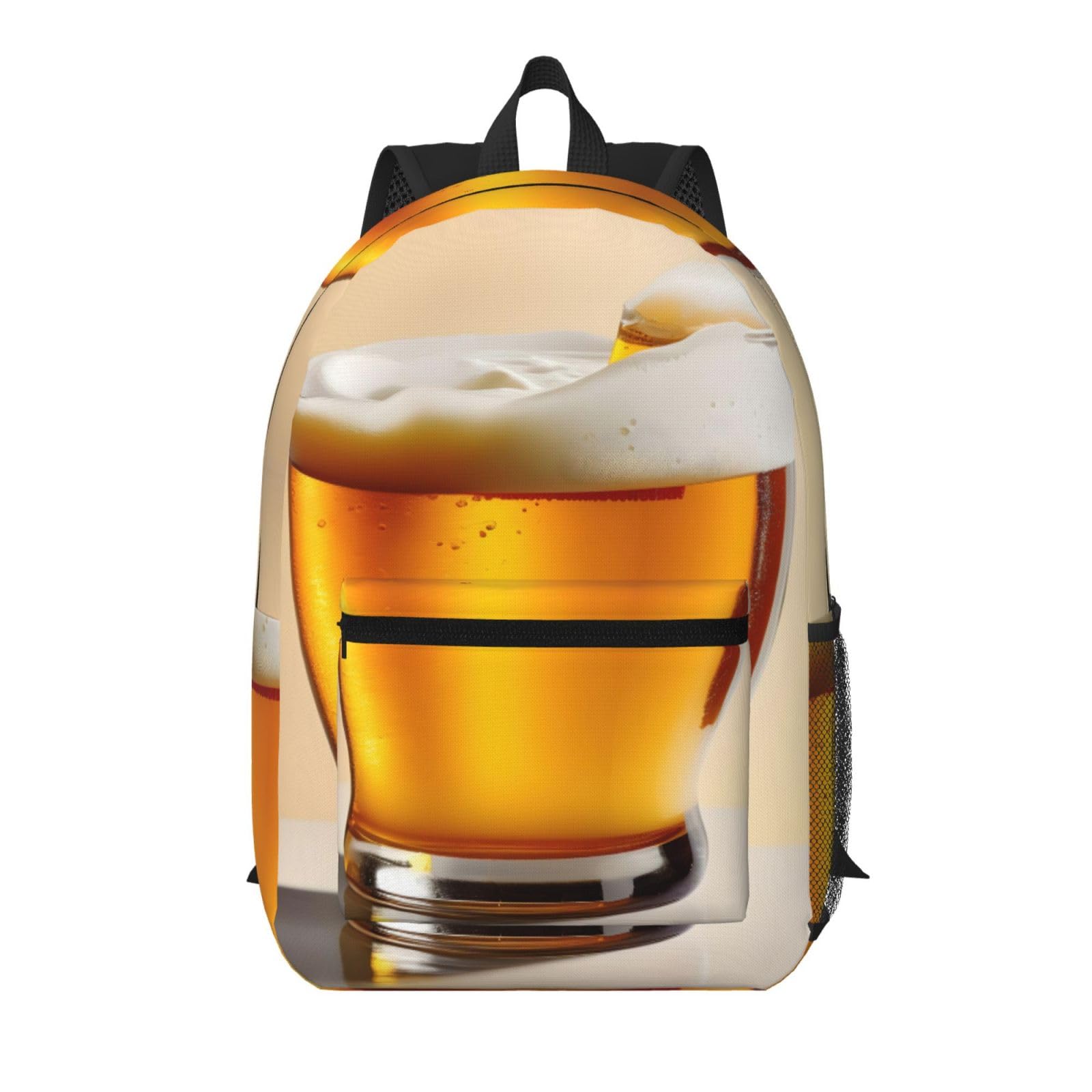 Mochila escolar ligera para el día a día en la universidad con bolsillo 8