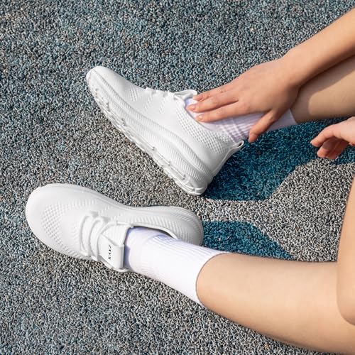 Image of Wide Toe Box Shoes Women Non-Slip Wide Width Sneakers Ultra Light Extra Wide Road Running Shoes for Women Breathable Tennis Walking Gym Workout Trainer 6-12