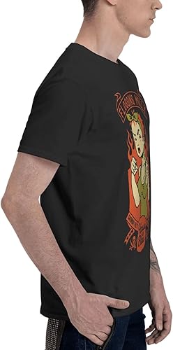 Miniatura 3 de BODBOX Camisetas de manga corta para hombres jóvenes y adultos, camiseta de ropa superior de cuello redondo