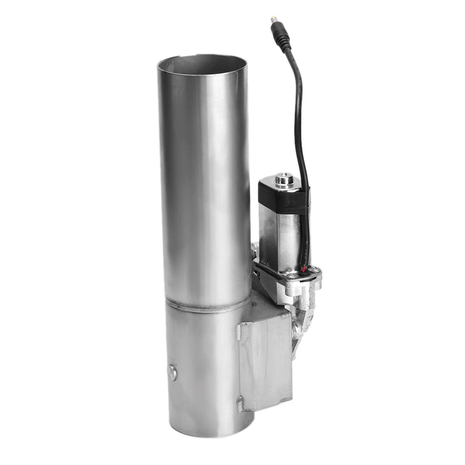 Qiilu Control Remoto de válvula de Corte en E de Tubo de Bajada de Escape eléctrico de Acero Inoxidable de 2,5 Pulgadas V5p478