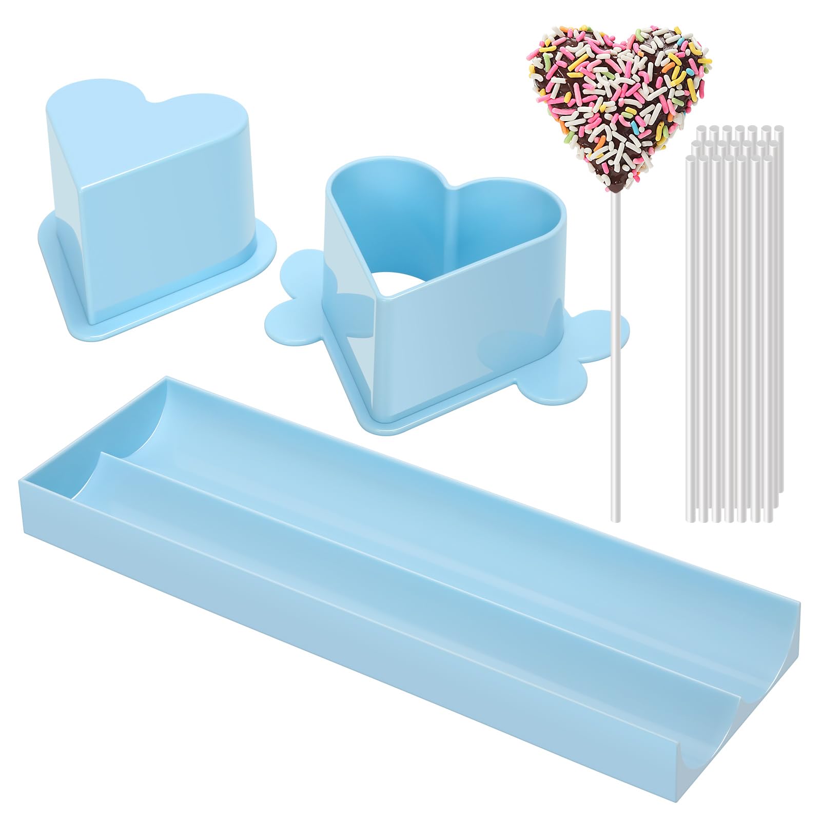 Photo 1 of Daofvor Heart Cake Pop Mold Set