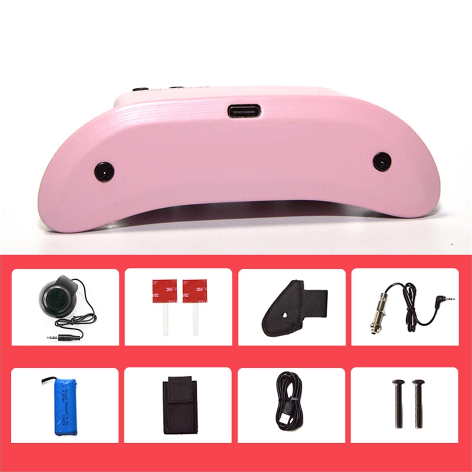 Pickup per chitarra acustica con vibrazione rosa facile da installare Pickup Chitarra Acustica