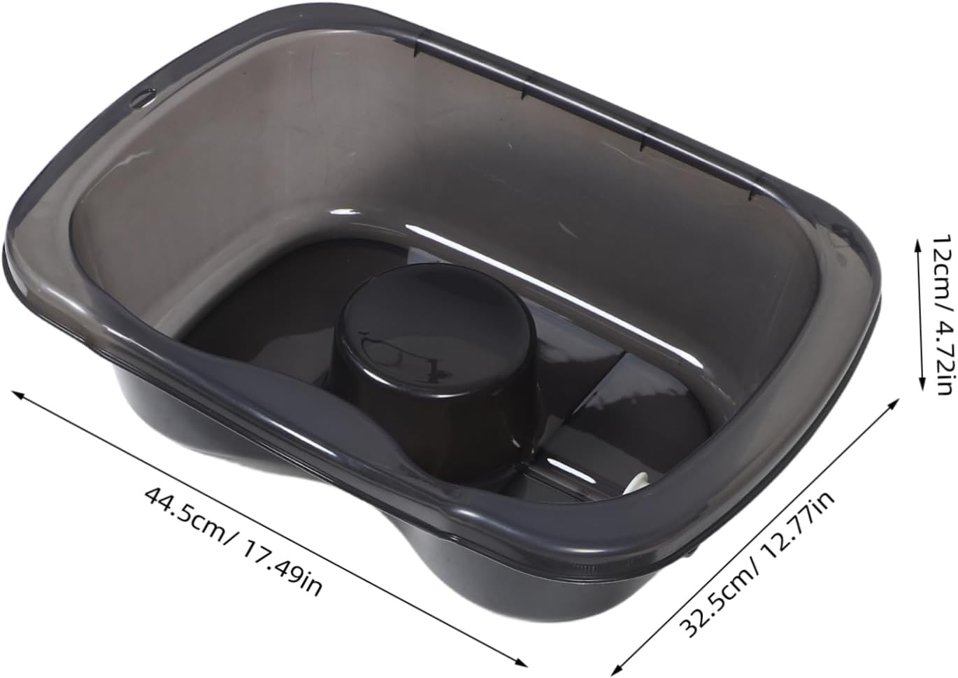 MERRYHAPY Bedside Shampoo Basin for Elderly Pregnant and Disabled Portable Hair Washing Tray with Drain Hose for Bedridden Users