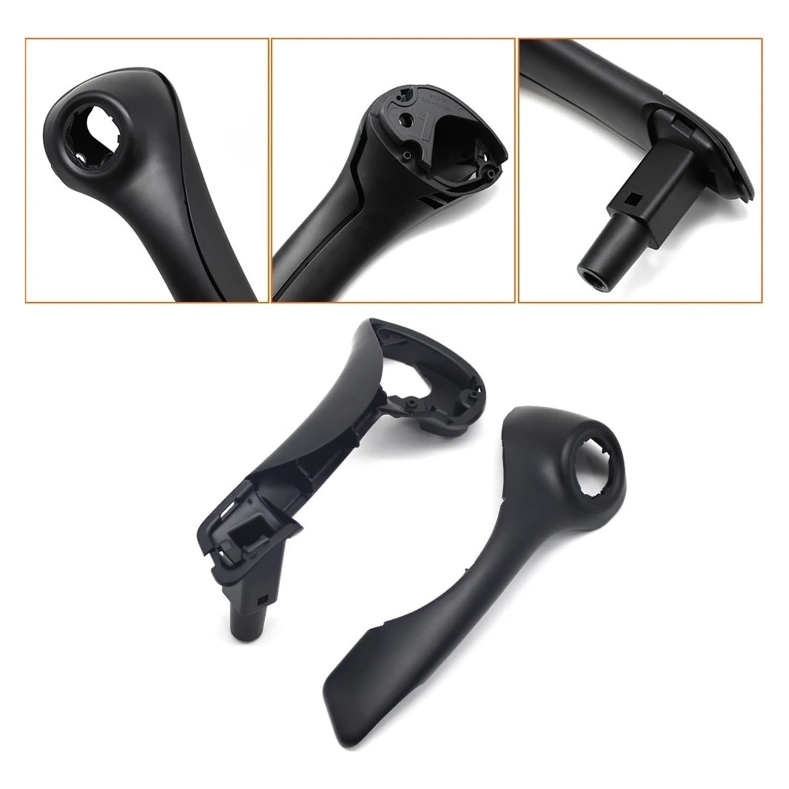 Poignée Porte Intérieure Voiture Pour CLIO 3 MK3 2005–2009 Ensemble Poignée Traction Porte Avant Voiture LHD RHD Remplacement 8200815900(RHD 5PCS Set)
