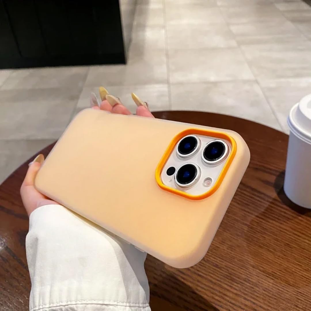 Coque silicone orange iPhone 17 Pro housse de protection antichoc souple - 8
