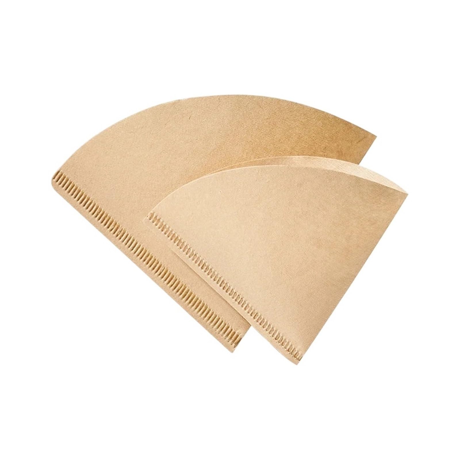 Kaffeefilter V01 V02Kaffeefilterpapier Holzzellstoff Handstanze V-förmiges Konisches Tropffiltersieb(V02Wood color 100pcs)