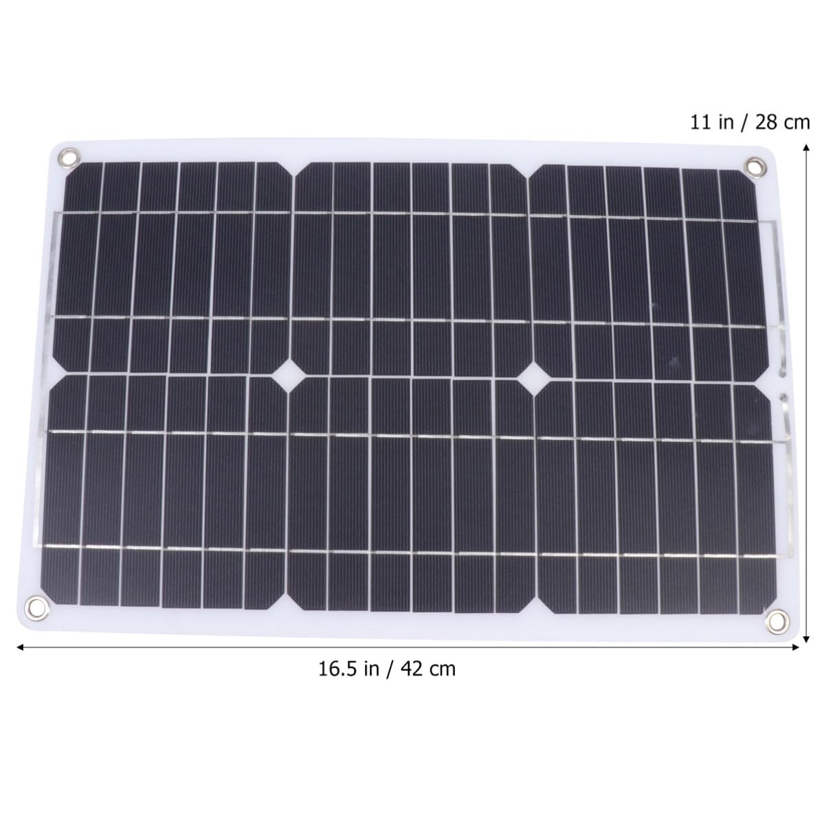 Pannello Solare Monocristallino 18w 5v 12v con Controller Nero