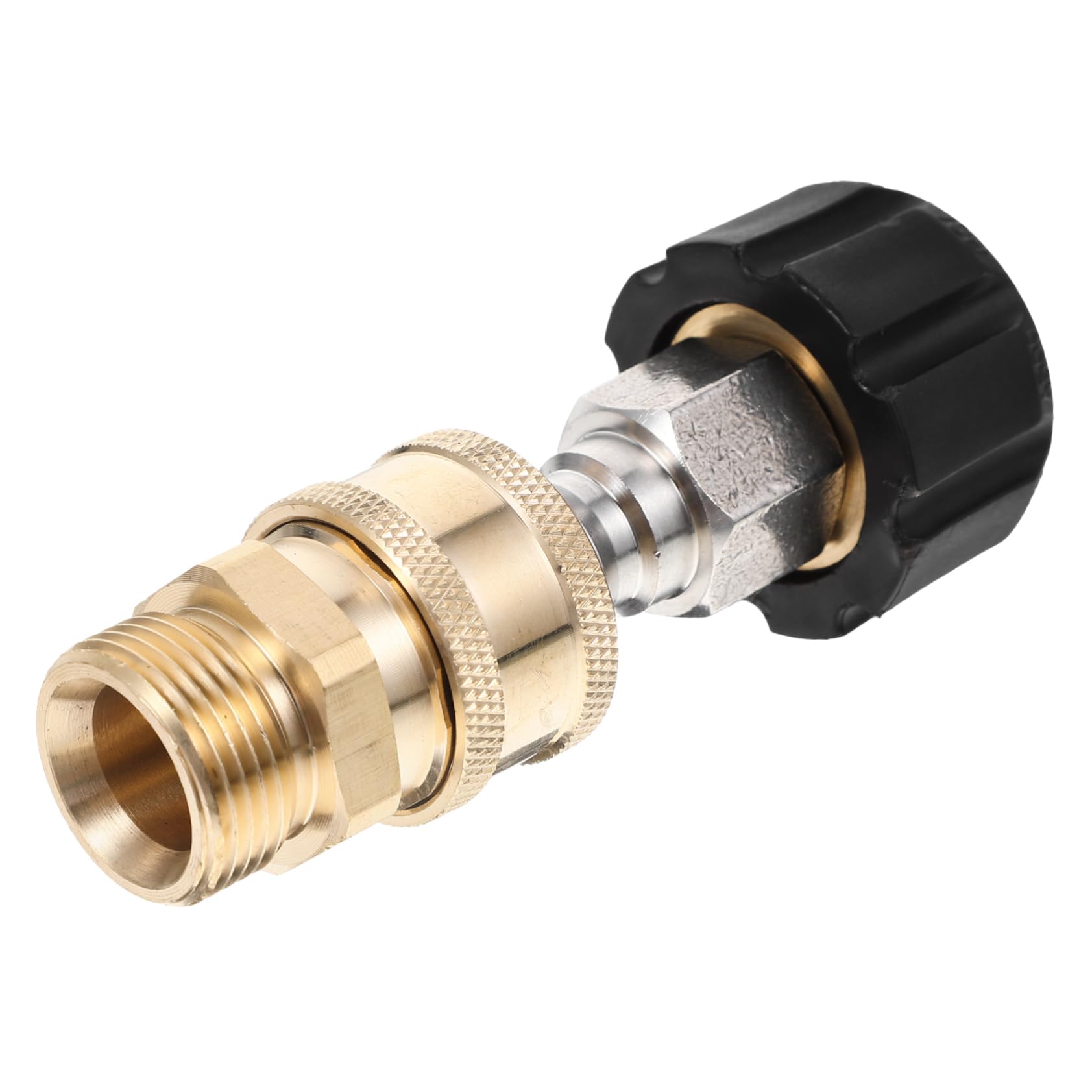 UPKOCH 4 Juegos De Adaptadores De Varilla Macho Arandela Rápida Conector De Puntas De Función Adaptador De Corriente Accesorios para Jardín Latón Dorado