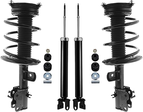 Miniatura 134 de Detroit Axle - Amortiguadores para BMW 328i 325i 128i 135i 335i 330i 335d 335is (sin Sport Susp.) 2 puntales delanteros completos con muelle