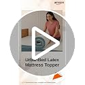 Image of UrbanBed Latex Mattress Topper Single Bed 78x36 | 2 Inch Thick | PinCore Holes for Air Flow | Mattress Topper for Back Pain | Soft & Bouncy Mattress Pad | UltraFresh Premium Cover | 5 Years Warranty