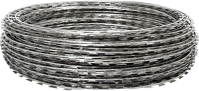 wonder plus |Concertina Coils for Garden and Property Safety Fencing Wires for Security 600 Mm Use in Border Security 6 Meter 50 Rounds Pack -1 (B0CSBXDDSH) Amazon Price History, Amazon Price Tracker